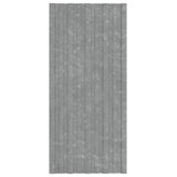 VIDAXL -Dachpaneele 12 ST 100x45 cm verzinkter Stahl Silberfarbe