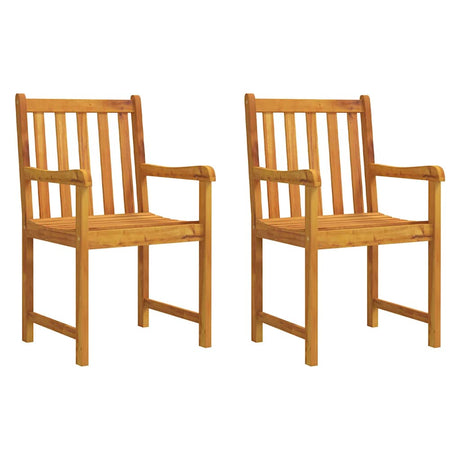 Vidaxl tuinstoelen 2 st naturel massief acacia hout