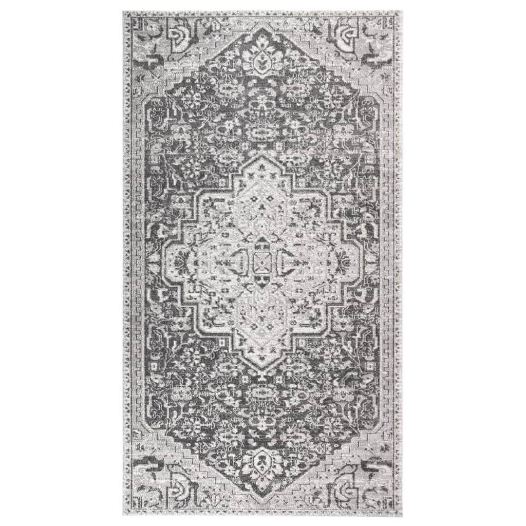 Vidaxl außerhalb des Teppichs flach -35x170 cm hellgrau