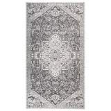 Vidaxl außerhalb des Teppichs flach -35x170 cm hellgrau