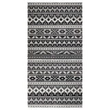 Vidaxl Außen Teppich flach gewebt 80x150 cm dunkelgrau