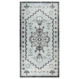 Vidaxl außerhalb des Teppichs flach gewebt 80x150 cm grün und grau