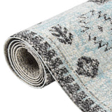 Vidaxl außerhalb des Teppichs flach gewebt 80x150 cm grün und grau