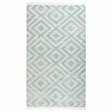 Vidaxl Außen Teppich flach -gehoben 115x170 cm Grün und Beige
