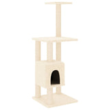 Vidaxl -Katzenkratzerpfosten mit Sisal -Kratzer -Pfosten 104 cm creme -colored