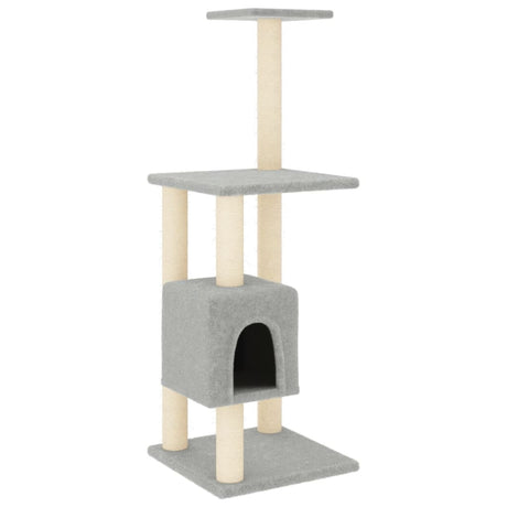 Vidaxl -Katzenkratzerpfosten mit Sisal -Kratzern 104 cm hellgrau