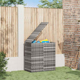 Vidaxl tuinbox 100x49x103,5 cm polyetheen rattan grijs