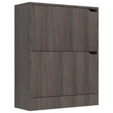 VIDAXL -Schuhschrank 2 Türen 59x24x74 cm Propertiertes Holz Sonoma Eiche