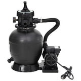 Vidaxl Swimmingpool Sandfilter mit 6-maliger Ventilschwarz