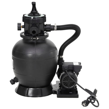 Vidaxl Swimmingpool Sandfilter mit 6-maliger Ventilschwarz
