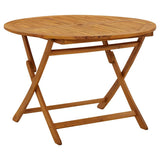 Vidaxl tuintafel inklapbaar 110 cm massief acaciahout