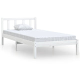 Vidaxl bedframe massief grenenhout wit 90x190 cm
