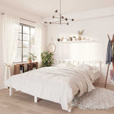 Vidaxl bedframe massief grenenhout wit 140x190 cm