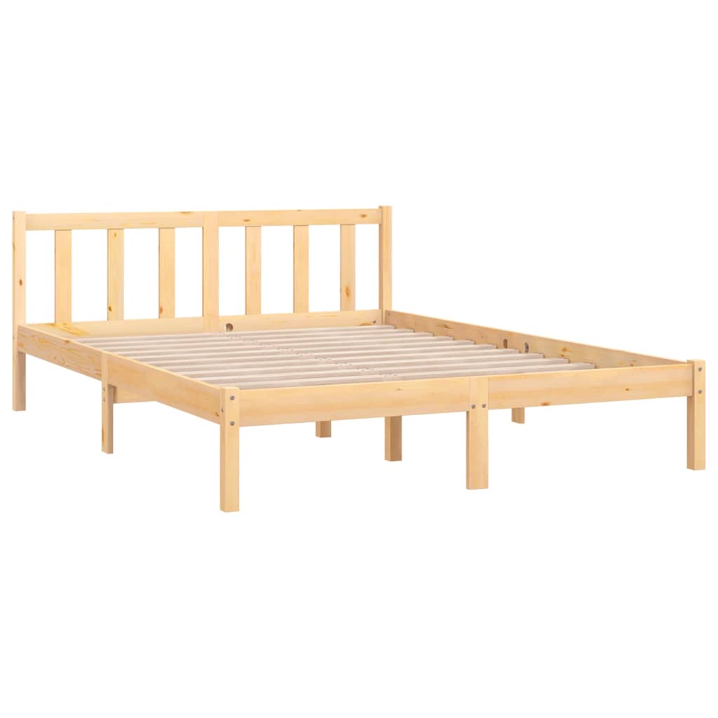 Vidaxl bedframe massief grenenhout 150x200 cm