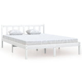 Vidaxl bedframe massief grenenhout wit 160x200 cm