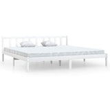 Vidaxl bedframe massief grenenhout wit 180x200 cm