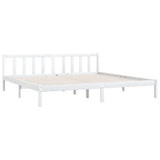 Vidaxl bedframe massief grenenhout wit 180x200 cm
