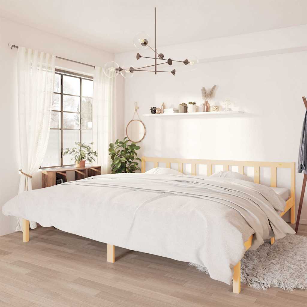 Vidaxl bedframe massief grenenhout 200x200 cm