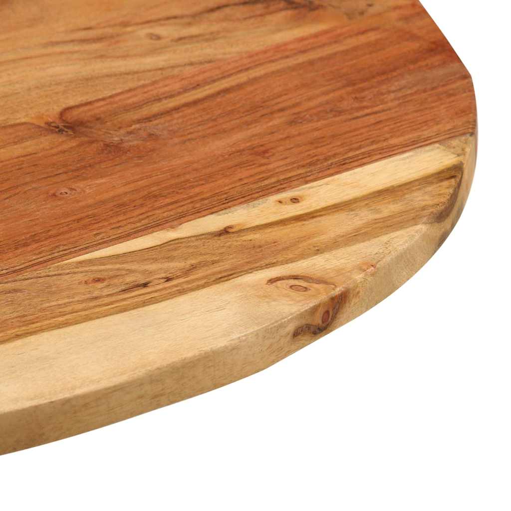 Vidaxl bijzettafel 60x(42-62) cm massief acaciahout en gietijzer