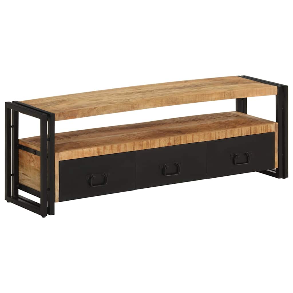 Vidaxl tv-meubel 120x30x40 cm massief mangohout