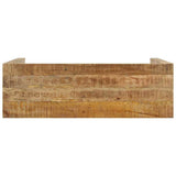Vidaxl wandtafel 110x35x76 cm ruw mangohout