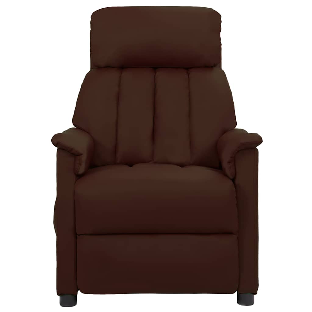 Vidaxl fauteuil verstelbaar kunstleer bruin