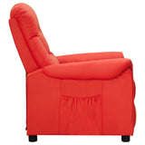 Vidaxl fauteuil verstelbaar kunstleer rood