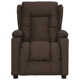 Vidaxl fauteuil verstelbaar stof donkerbruin