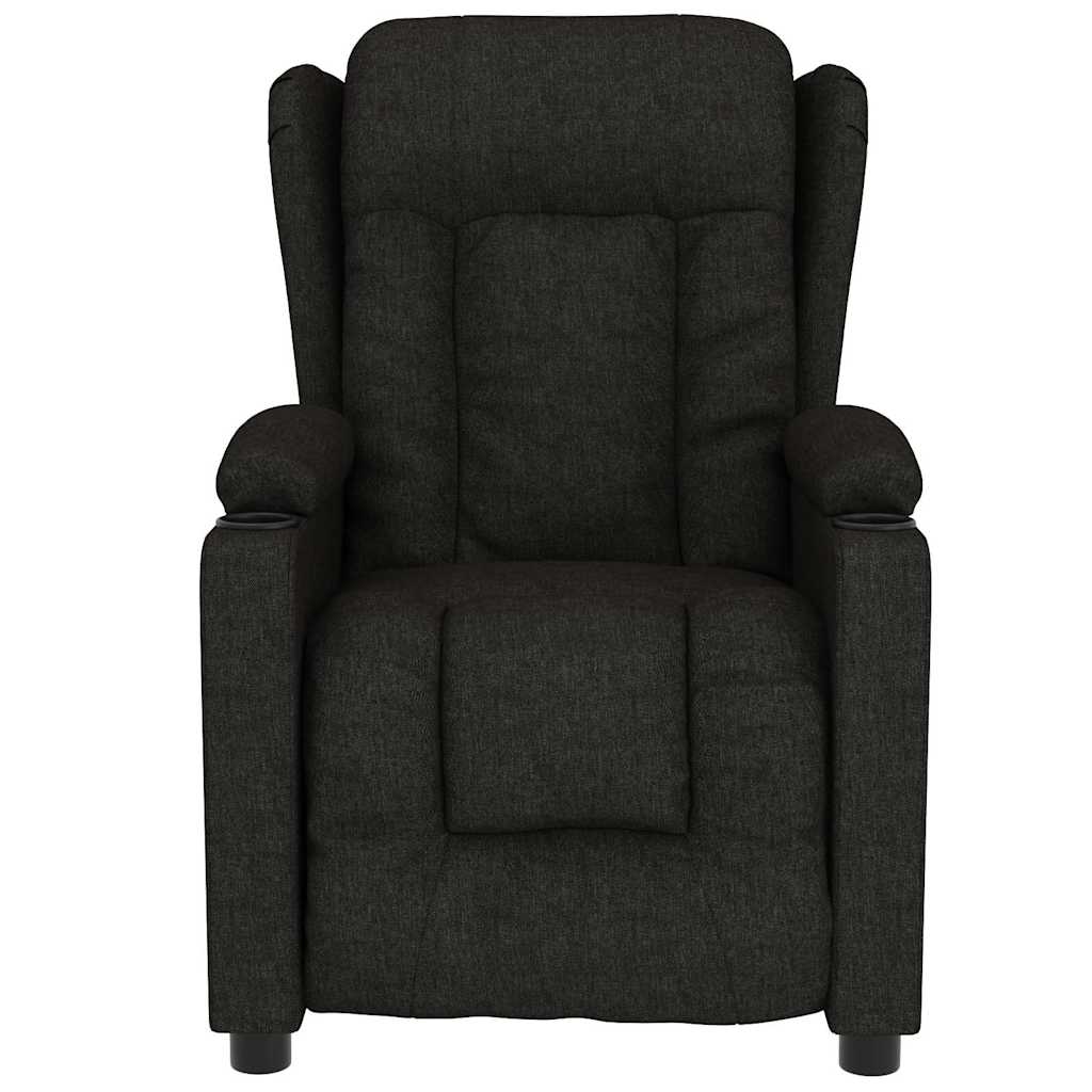 Vidaxl massagestoel stof zwart