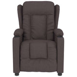 Vidaxl massagestoel stof donkerbruin