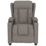 Vidaxl massagestoel stof taupe