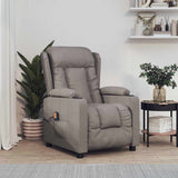 Vidaxl massagestoel stof taupe
