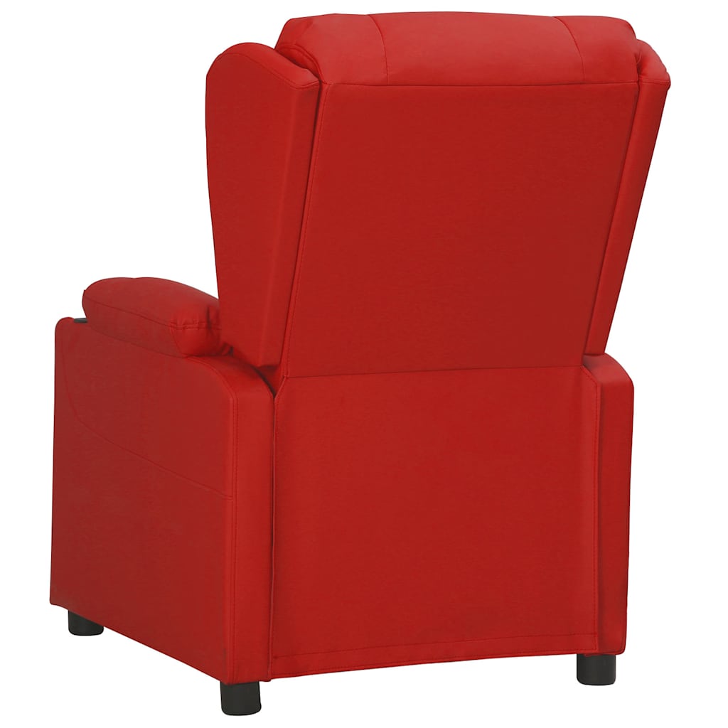 Vidaxl fauteuil verstelbaar kunstleer wijnrood
