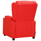 Vidaxl massagestoel kunstleer rood