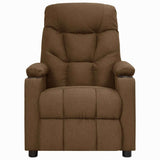 Vidaxl fauteuil verstelbaar stof bruin