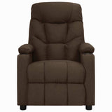 Vidaxl fauteuil verstelbaar stof donkerbruin