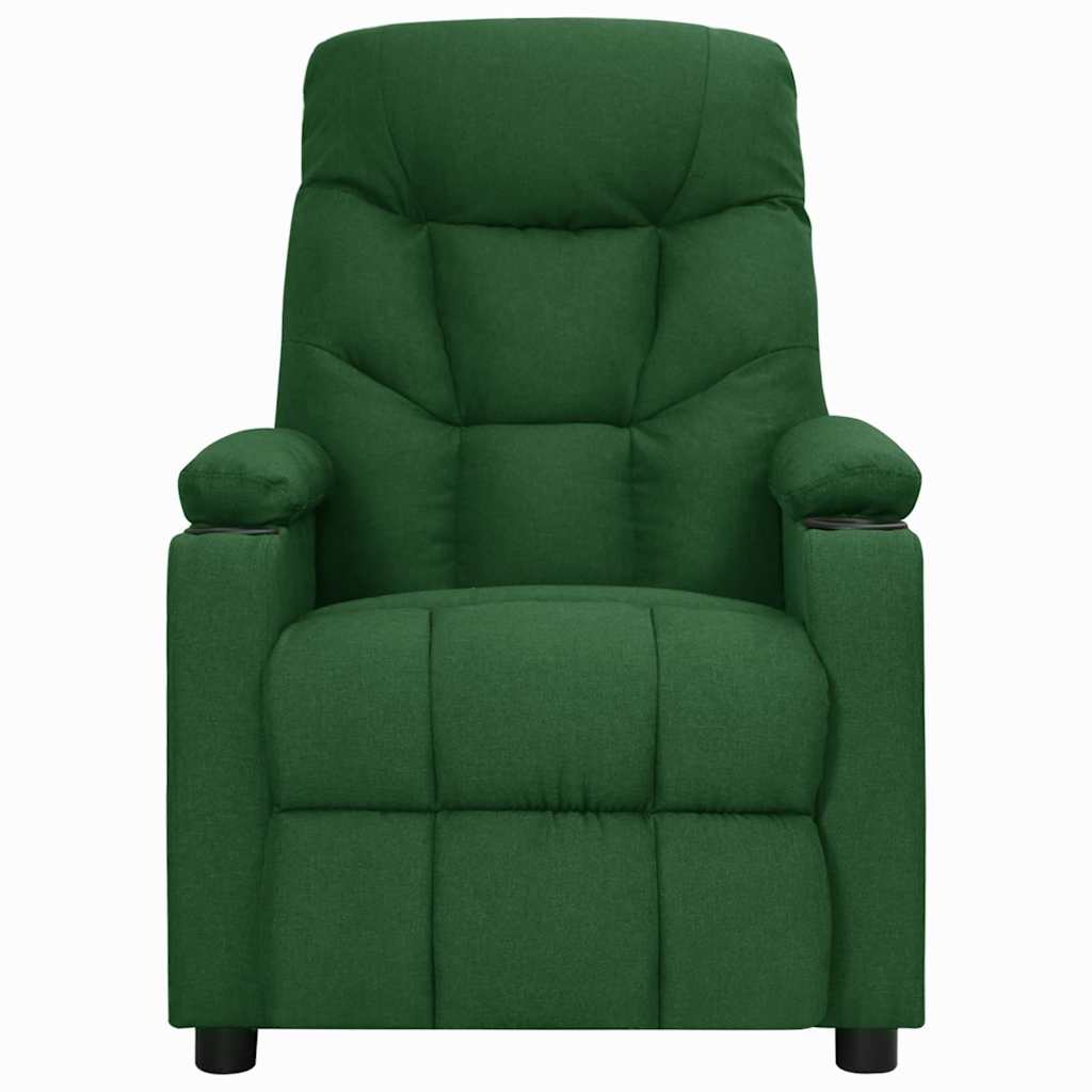 Vidaxl fauteuil verstelbaar stof donkergroen