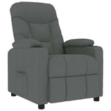 Vidaxl massagestoel stof donkergrijs