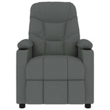 Vidaxl massagestoel stof donkergrijs