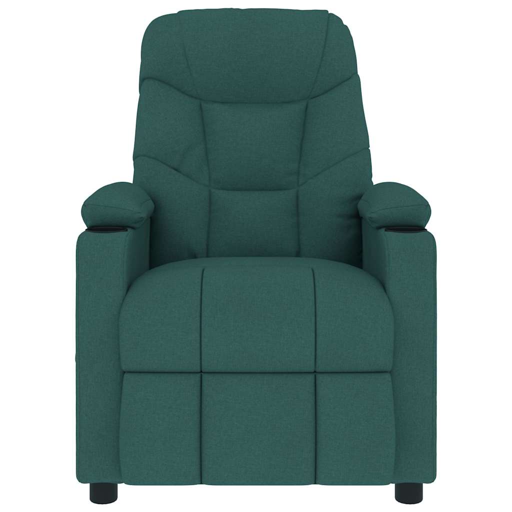 Vidaxl massagestoel stof donkergroen