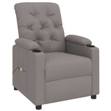 Vidaxl massagestoel stof taupe