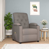 Vidaxl massagestoel stof taupe