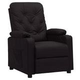 Vidaxl fauteuil verstelbaar kunstleer zwart