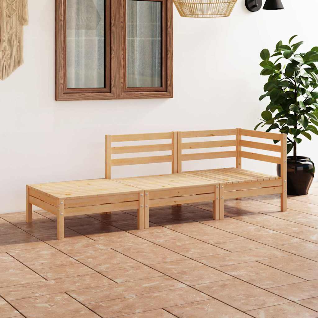 Vidaxl 3-delige loungeset massief grenenhout