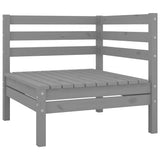 Vidaxl 3-delige loungeset massief grenenhout grijs