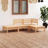 Vidaxl 4-delige loungeset massief grenenhout