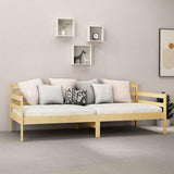 Vidaxl slaapbank met matras massief grenenhout 90x200 cm