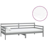 Vidaxl slaapbank met matras massief grenenhout grijs 90x200 cm