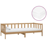 Vidaxl slaapbank met matras massief grenenhout honingbruin 90x200 cm