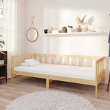 Vidaxl slaapbank met matras massief grenenhout 90x200 cm